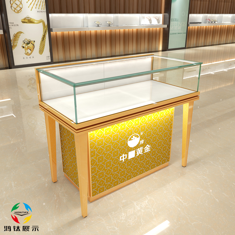 玻璃黃金首飾展示柜臺(tái)E款-01前柜