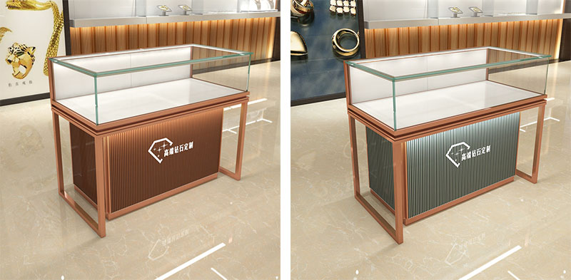 珠寶展示柜,3D藝術玻璃展柜,首飾飾品展示柜臺