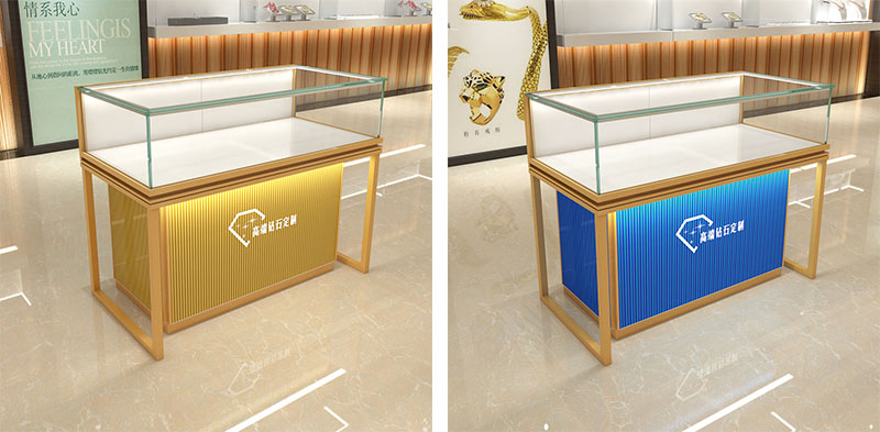 珠寶展示柜,3D藝術玻璃展柜,首飾飾品展示柜臺