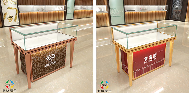 玻璃黃金首飾展示柜臺(tái)E款-01前柜 玻璃黃金首飾展示柜臺(tái)E款-01前柜